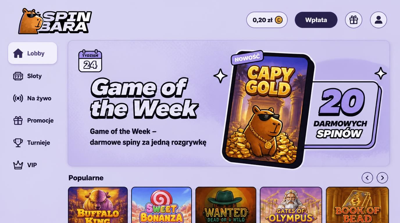 Tygodniowa promocja – darmowe spiny za nowy slot w kasynie Spinbara